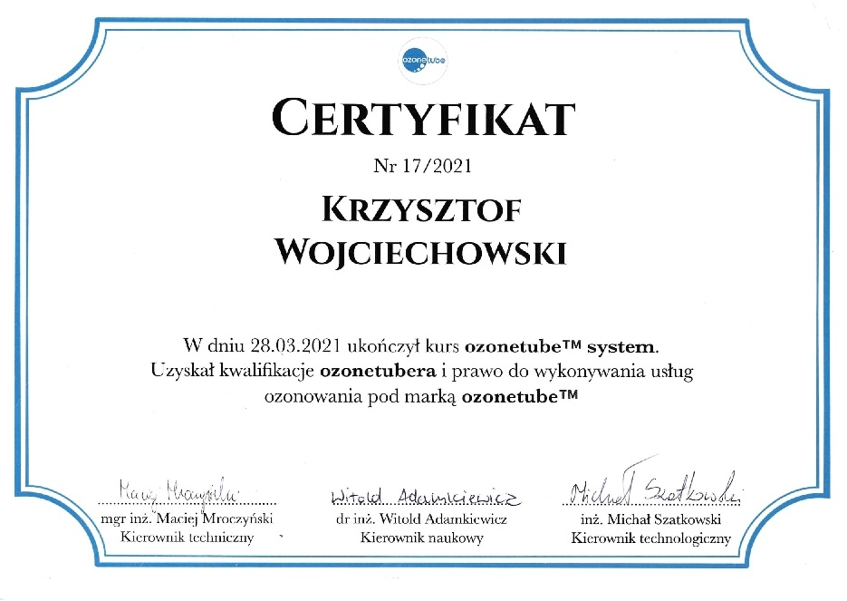 Szkolenie z ozonowania